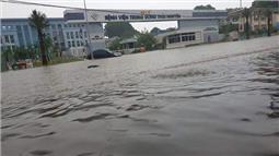 TP Thái Nguyên: Nhiều nơi phố biến thành sông, nước tràn vào nhà